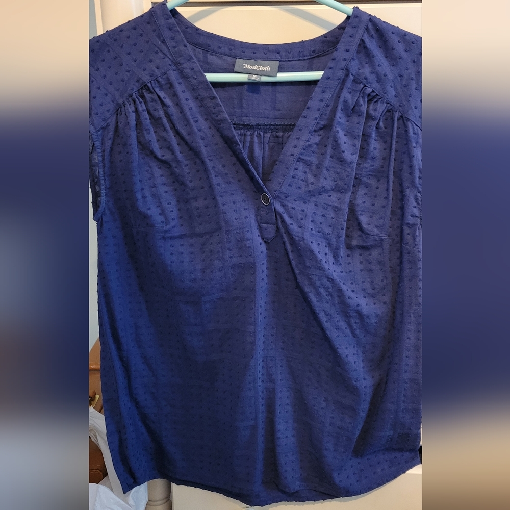 Modcloth blue blouse